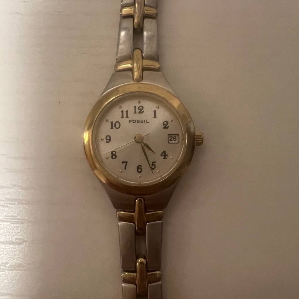Fossil Gold and Silver Watch